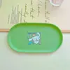 Linda Bandeja de Bocadillos para el Hogar Labubu Mesa de Comedor Escupidera Bandeja para Guardar Fruta Bandeja para Taza de Té