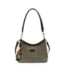 Bolso Tote de Moda de Verano 2026 para Mujer, Estilo Perezoso Bolso Tejido Grande para Playa, Bolso Versátil de Hombro y Cruzado