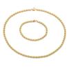 Fabricante de Dongguan Moda Aço Inoxidável Colar Nota Musical Masculino e Feminino Tendência Design Personalizado Corrente da Clavícula Pulseira Estilo Coreano Atacado