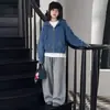Conjunto de Invierno para Niñas 2026 Moda Estilo Coreano Niños Medianos y Grandes Sudadera con Capucha Deportiva Pantalones Deportivos Conjunto de Dos Piezas Tendencia