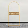 Arco Rectangular de Boda Amazon, Forma de Arco de Globos, Arco de Hierro, Diseño de Patio Exterior, Soporte para Boda en Césped