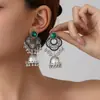 Brincos Europeus e Americanos Estilo Étnico Exagerado Retrô com Cravações de Diamante, Sino Vazado, Brincos Estilo Boêmio, Acessórios de Orelha Versáteis e Modernos