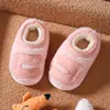 Pantuflas de algodón EVA de invierno para niños, con una sensación suave y acolchada, suelas gruesas, antideslizantes, para interior, cálidas, zapatos de algodón estilo padre-hijo para niñas en invierno