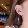 Pendientes de Aleación de Cobre, Clips para Orejas de Perla de Imitación Gota de Agua, Pendientes Colgantes para Mujer Sin Perforar, Clips para Cartílago de la Oreja