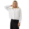 Chaqueta Suéter Blanca Estilo Europeo y Americano Transfronteriza Rusa para Mujer en Otoño e Invierno, Cárdigan de Punto de Imitación de Terciopelo de Visón Suelto de Alta Gama