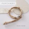 Pulsera tejida a mano con cuerda DIY, cordón para bolso, colgante unisex antipérdida para teléfono móvil, llavero