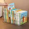 Caixa de Armazenamento de Livros Ilustrados Infantis, Organizador de Livros, Estante de Árvore Oxford Transparente, Armário de Rack de Armazenamento para Mesa de Escritório