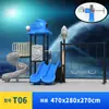 Escorregador Grande para Jardim de Infância Espaço Externo Infantil Série Combinação de Balanços Equipamento de Diversão ao Ar Livre para Parque Comunitário