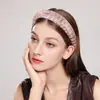 Diadema transfronteriza para mujer, diadema de esponja con pedrería estilo Barroco europeo y americano, accesorios para el cabello, venta al por mayor, diadema nueva para la cabeza