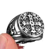 Anillo de acero de titanio de fábrica original cspb cruz anillo de hombre acero inoxidable moda europea y americana personalidad de hombre venta directa de fábrica