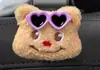2024 nuevas gafas de sol gafas de sol peluche oso de dibujos animados cabeza tocado accesorios calcetines accesorios DIY