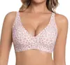 Amazon Tk Cruzado Gelatina Gel Sujetador Mujer Profundo en V Sin Costuras Inalámbrico Cómodo Ropa Interior Comercio Exterior