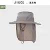 Chal de Color Sólido Resistente al Agua para Exteriores Transfronterizo Sombrero de Pescador para Hombre con Ala Ancha Protección Solar Transpirable Sombrero de Ala Ancha Moderno