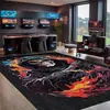 Alfombra de Cristal de Terciopelo Estilo Americano Transfronteriza de Amazon para Salas de Juegos, Alfombra Resistente a Manchas y al Desgaste, Alfombra Grande para Sofá de Sala de Estar
