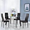 Mesa de comedor larga de cristal para exportación transfronteriza, para el hogar, sala de estar, apartamento pequeño, 4 personas, 6 personas, rectangular, de comercio exterior, mesa de comedor de cristal templado