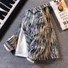 Jaqueta Tecida Tie-Dye Americana Masculina Primavera e Outono High-end Feeling Puppy Top Listrado Bonito Pequeno Estilo Chanel Gradiente Jaqueta de Trabalho