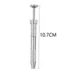 Varilla guía de acero inoxidable con roscas interna y externa, Aguja guía perforadora, Aguja para perforación de oreja, Aguja extractora de aretes para oreja, Herramienta auxiliar para anillo de ombligo