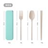 Juego de Tres Piezas de Vajilla de Trigo: Cuchara, Tenedor y Palillos. Portátil para Viajes al Aire Libre. Suministrado por Fabricante de Guangzhou. Diseño Moderno y Sencillo