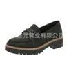 Juyuan Em Estoque Modelo Novo Primavera 2026 Tamanho Grande Sola Grossa Moda Feminina Confortáveis Mocassins
