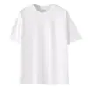 Camiseta de manga corta de algodón puro de peso pesado de 260 g para hombre y mujer, versátil, no transparente, gruesa, de talla grande, personalizable con logo