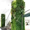 Decoración de pared de fondo anti-decoloración planta artificial pared pared de plantas verdes balcón flores falsas césped de plástico escaparate tienda decoración
