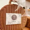 Caixa de Rattan, Caixa de Presente de Rattan, Caixa de Presente Decorativa Vintage, Caixa Semicircular de Rattan, Caixa de Presente de Casamento, Cesta, Joias