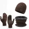 Gorro de Punto Cálido para Otoño e Invierno Moda Masculina Protección para el Cuello Forrada de Polar Traje de Dos Piezas Engrosado Protección para los Oídos para Ciclismo Gorro de Lana