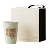 Taza de Té Glaseada en Ceniza del Fabricante, Diseño de Rollo de Poesía de Té, Taza Portátil, Taza Cerámica de Gran Capacidad, Taza de Agua Creativa Estilo Chino, Taza Individual
