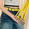 Cinturón Amarillo Dopamine Niche Estilo Y2K Americano para Mujer Alta Gama Estilo Milenial con Faldas Jeans Accesorios de Cinturón