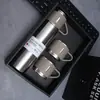 Copo Térmico de Aço Inoxidável com Três Tampas, Capacidade Grande, Alta Qualidade, Embalado em Caixa de Presente, Copo de Água para Venda por Atacado com Impressão de Logo