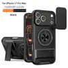Adequado para Capa de Celular Shunjia para Iphone18Promax com Suporte de Janela Deslizante, Capa Protetora Anti-Queda 16 para Apple 17Pro