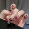 Europa y Estados Unidos piezas de uñas de venta caliente transfronterizas parche de uña postiza de alta gama europea estilo ins ojo de gato armadura para llevar