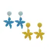 Pendientes de Borla de Estrella de Mar Estilo Resort Costero Aguja de Plata para Mujer, Pendientes Bonitos de Dopamina Únicos y Elegantes