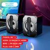 Transfronteiriço K2053 laptop desktop luminoso pequeno alto-falante USB com fio mini subwoofer desktop pequeno estéreo