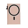 Bestseller Transfronterizo Estuche para Tarjetas de Aleación de Aluminio con Bloqueo RFID Portatarjetas Magsafe para iPhone Fijación Magnética