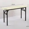 Mesa de Comedor Plegable Larga, Mesa Sencilla de Puesto, Estrecha de 80 cm de Alto, 90 cm de Largo, 1.6 m de Ancho, Rectangular