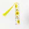 Marcador Acrílico Transparente Creativo Transfronterizo Impresión Flor Estudiante Suministros Escolares Papelería Regalos Compañeros de Clase y Amigos Regalos
