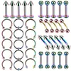 Explotaciones de comercio electrónico transfronterizo de Amazon joyería para perforaciones corporales 40 traje mixto clavos de nariz anillo de nariz en stock suministro directo
