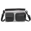 Bolso Cruzado Biker Bloque de Color Letra B Estilo Hong Kong Versión Coreana 2026 Estilo Casual Unisex Versátil Bolso de Hombro Cruzado para Exteriores