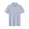 210g 32s Poliéster Algodão Stretch Camisa Polo Verão Gola Lapela Manga Curta Camiseta Camisa de Cultura Corporativa Bordado Estampa Logo