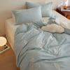 Conjunto de Roupa de Cama Quatro Peças de Algodão Escovado Espesso Estilo Fresco de Desenho Animado Outono e Inverno Grau Materno e Infantil com Lençóis e Capa de Edredom para Aquecimento