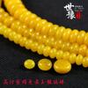 Ábaco de calcita amarilla, cuenta espaciadora, color cera de abeja, piedra blanca, espaciador de calcita, accesorios DIY Estrella Luna Bodhi