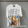 Marca Americana da Moda Tops de Verão para Casal Estampado com Strass Emoção Mista Camiseta de Manga Curta Ins