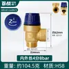 Calentador de Agua Eléctrico Haier Midea Tubería de Agua Válvula de Alivio de Presión Automática Válvula de Seguridad Caldera Tanque de Gas Compresor de Aire Vapor de Escape