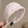 Diadema de tela de alta gama para otoño e invierno, extra ancha, adelgazante, estilo coreano, pinza para el pelo de terciopelo para mujer