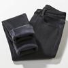 Jeans de Veludo de Comércio Exterior para Mulheres no Outono e Inverno Estilo Coreano Cintura Alta Levemente Elástico Quente Slimming Look Skinny Calça Longa Reta