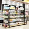 Maquiagem Armário Ilha Central Madeira Luz LED Armário Expositor de Cosméticos Prateleira para Produtos de Skin Care Expositor de Ponta Rack Expositor Boutique