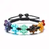 Pulsera de Aventurina Verde de Venta Caliente Transfronteriza Tejida a Mano de Doble Fila Pulsera Ajustable de Doble Capa
