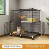Jaula para Gatos Hogar Interior Súper Grande Espacio Libre Montaje DIY Casa para Gatos Villa de Lujo para Gatos