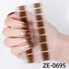 Fábrica Zhengxiang Personalizado Oem Gradiente Rosa Cebola Arco-Íris Película para Esmalte de Unha Adesivos de Nail Art 3D Europeus e Americanos Temu Adesivos de Unha Odm